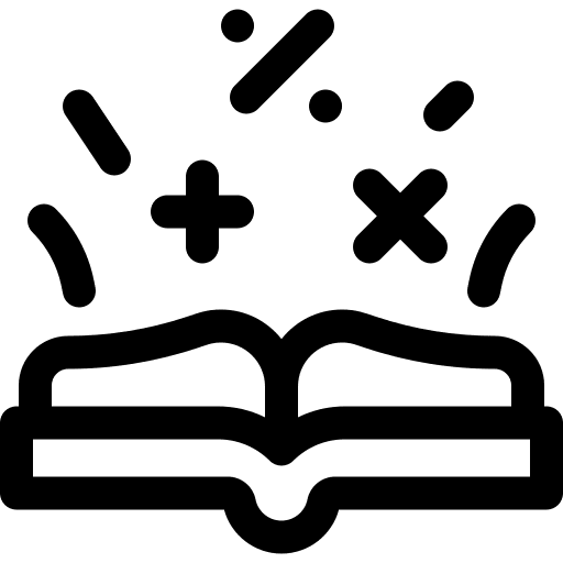 Maths knowledge maths education icon