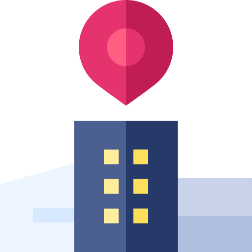 City office maps and location location icon