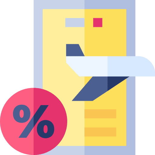 Flight transportation plane low cost icon