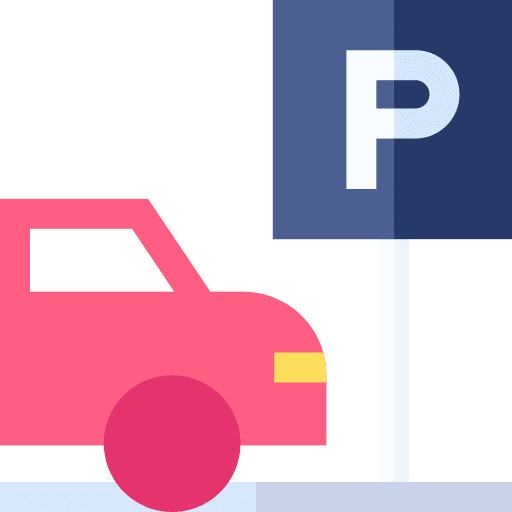 Parking parking network pickup car icon