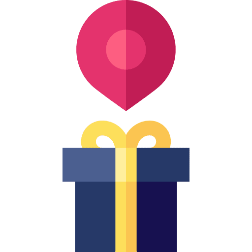 Gift birthday placeholder pin icon Gift birthday placeholder pin icon