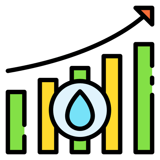 Analytics data business increase icon