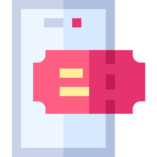 Ticket ticket app payment icon Ticket ticket app payment icon