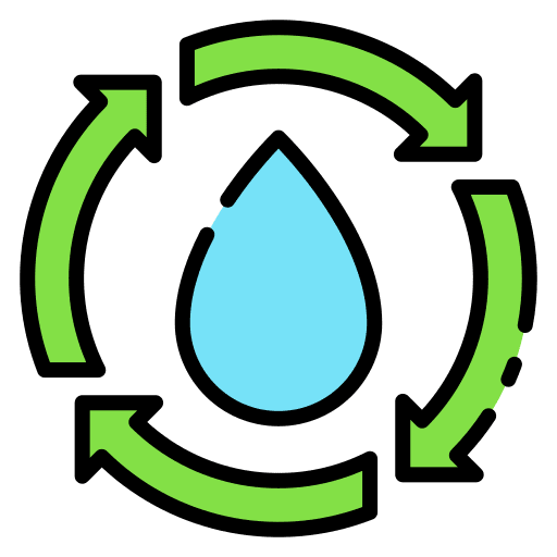 Water cycle circulation water water cycle icon