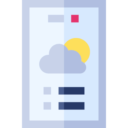 Weather app weather smartphone communications icon Weather app weather smartphone communications icon