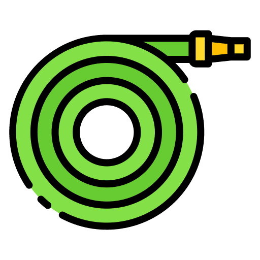 Hose yard construction and tools hosepipe icon Hose yard construction and tools hosepipe icon