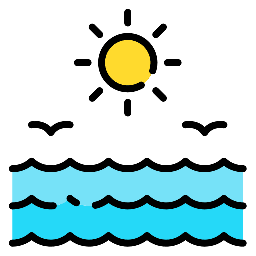 Ocean wave wind weather icon Ocean wave wind weather icon