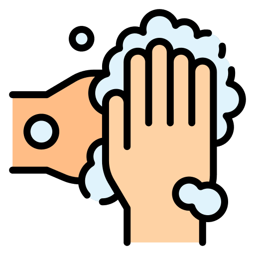 Washing hands clean wash foam icon Washing hands clean wash foam icon