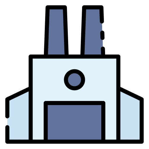 Factory industry pollution contamination icon Factory industry pollution contamination icon