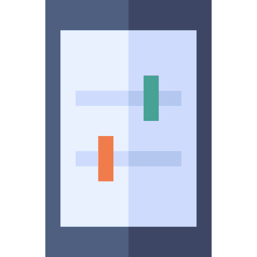 Bars music and multimedia bars audio icon Bars music and multimedia bars audio icon