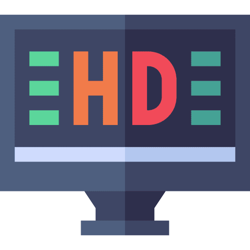 Hd cinema monitor television icon Hd cinema monitor television icon