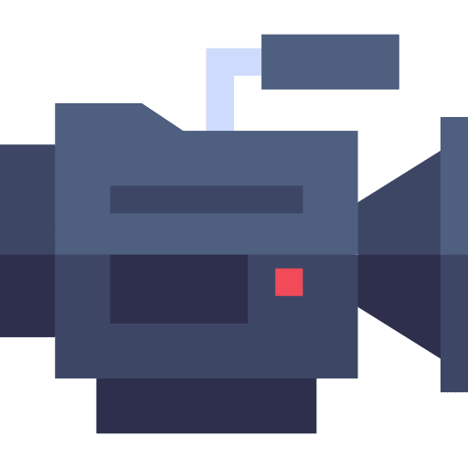 Video camera movie camera entertainment music and multimedia icon