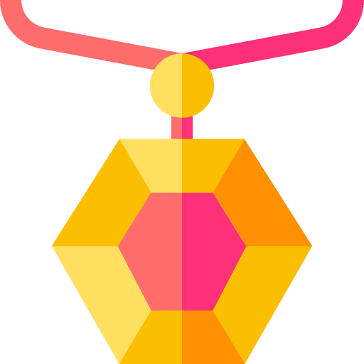 Necklace fashion jewel gem icon