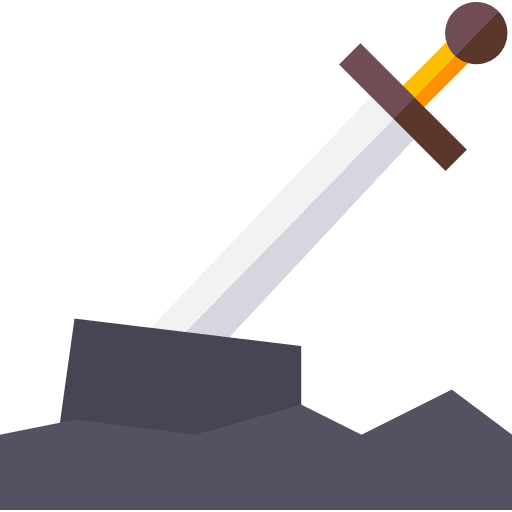 Sword weapon king excalibur icon Sword weapon king excalibur icon