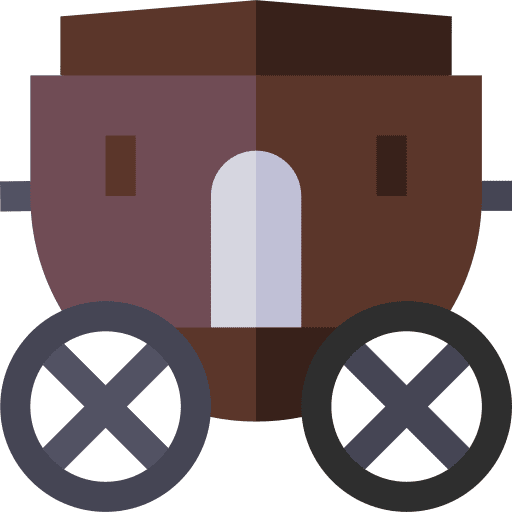 Carriage caravan wheel transportation icon Carriage caravan wheel transportation icon