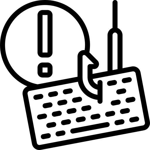 Alert malware bait hook icon