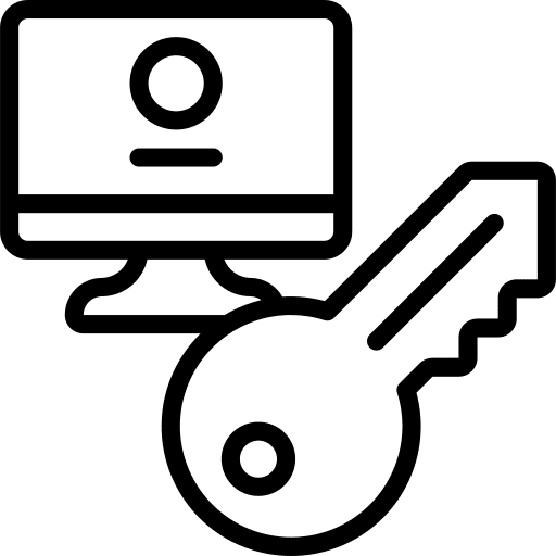 Desktop computer keylogger desktop computer password icon