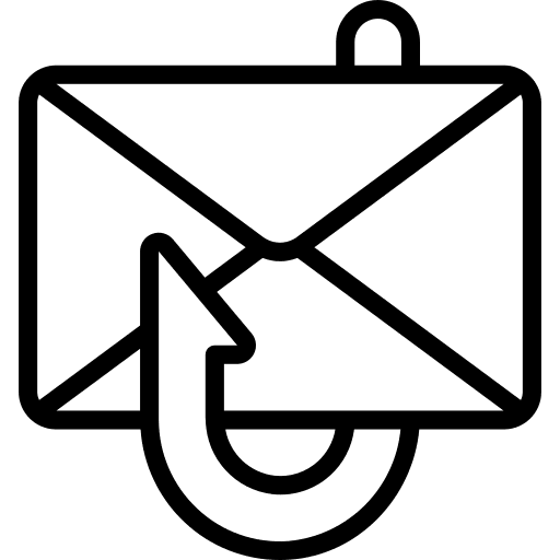 Phishing hook malware email icon