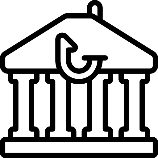 Bank bait phishing stealing icon