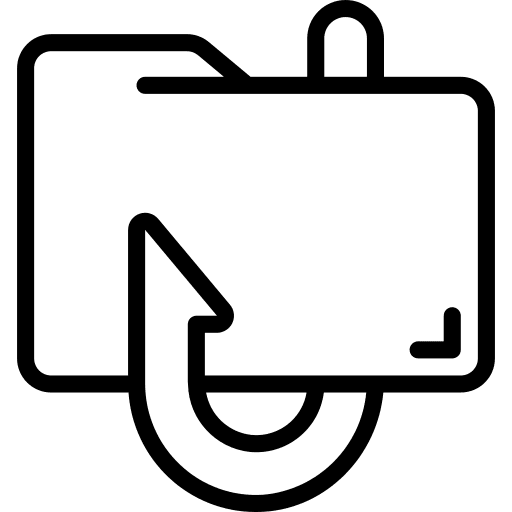 Folder spyware hook security icon