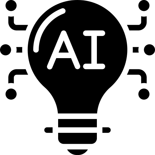 Ideas ai innovation tech icon