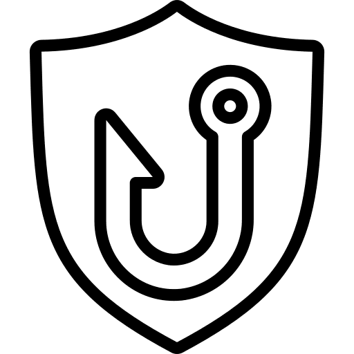 Shield protection password hook icon