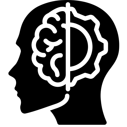 Humanoid cyborg humanoid electronics icon