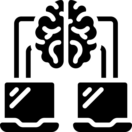 Computing cloud knowledge brain computing icon Computing cloud knowledge brain computing icon