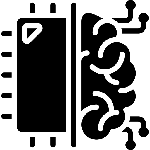 Cpu computational machine learning futuristic icon Cpu computational machine learning futuristic icon