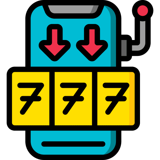 Slot machine entertainment luck gaming icon