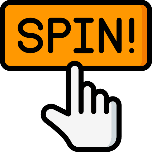 Spin button gambling ui icon
