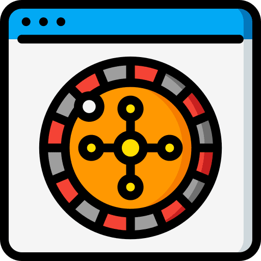 Casino roulette bet casino gaming icon
