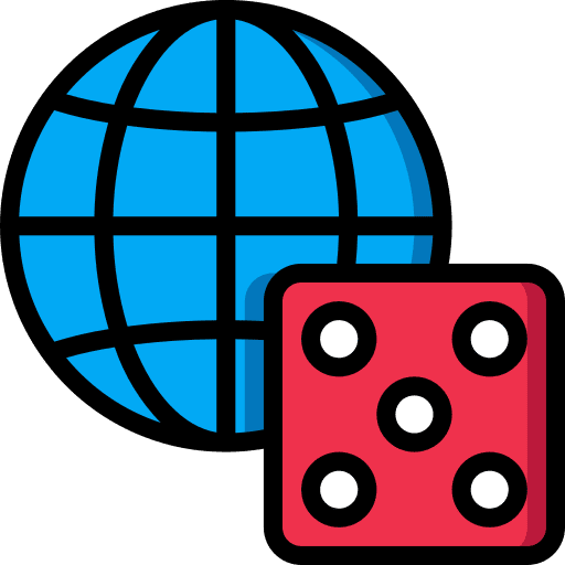 Online gambling web gambling chance icon