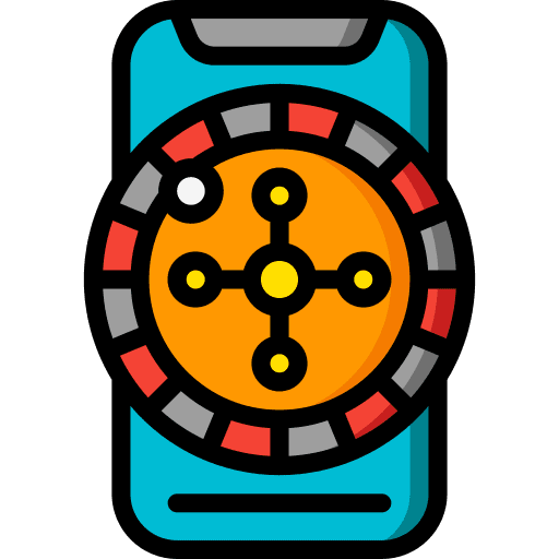 Roulette entertainment gaming bet icon