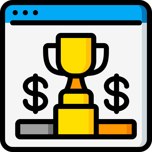 Winner position sports and competition winner icon