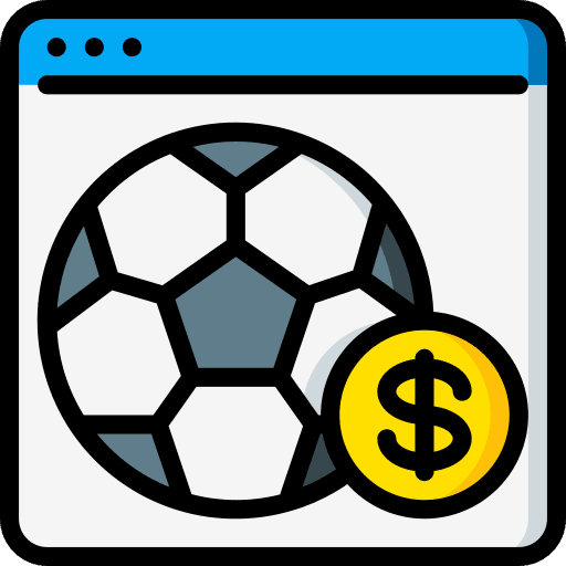 Football betting entertainment gambling icon