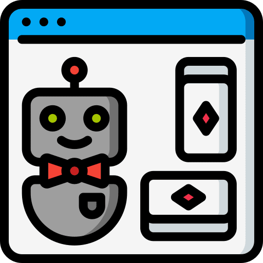 Online gambling online gambling deck dealer icon