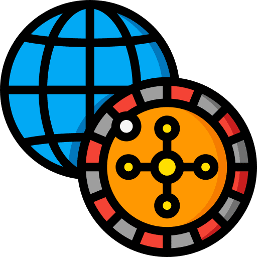 Roulette bet gambling roulette wheel icon