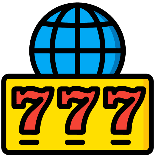 Slot machine poker bet online gambling icon