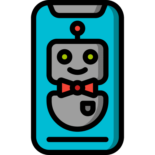 Smartphone bot gambling dealer icon