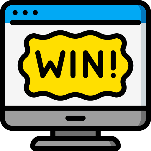 Winner gambling web browser computer icon