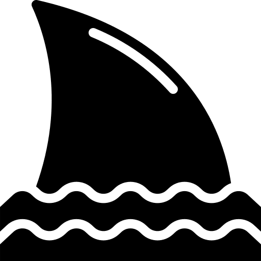 Fin ocean sea sea life icon