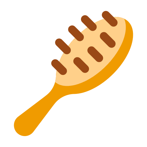 Hairbrush hair salon hairdressing brush icon