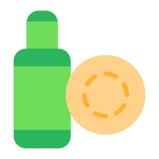 Makeup remover personal care bottle cosmetics icon