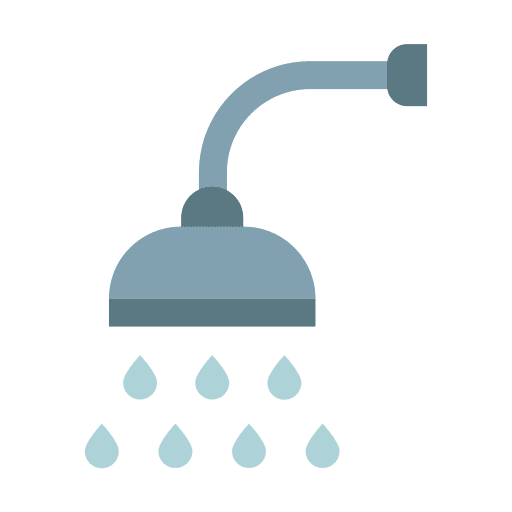 Shower cleaning hygiene water icon Shower cleaning hygiene water icon