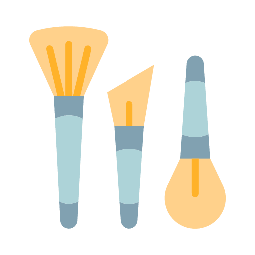 Brush cosmetics grooming beauty icon Brush cosmetics grooming beauty icon