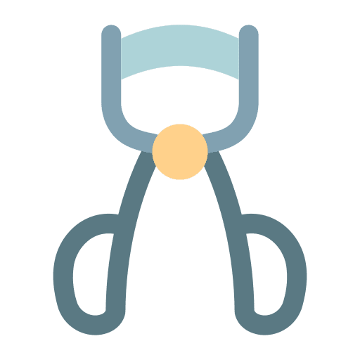 Eyelash curler grooming accessory eyelash curler icon Eyelash curler grooming accessory eyelash curler icon