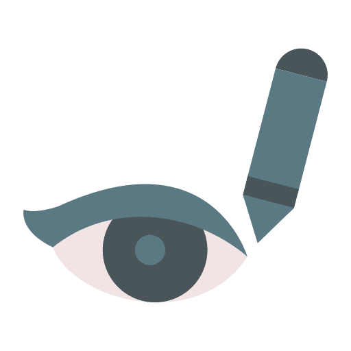 Eyeliner grooming beauty cosmetics icon Eyeliner grooming beauty cosmetics icon