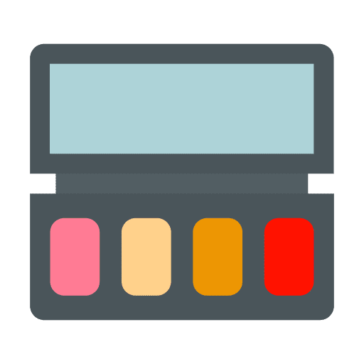 Eyeshadow palette cosmetics grooming icon Eyeshadow palette cosmetics grooming icon