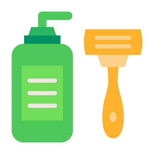 Shave hygiene shaving foam blade icon Shave hygiene shaving foam blade icon
